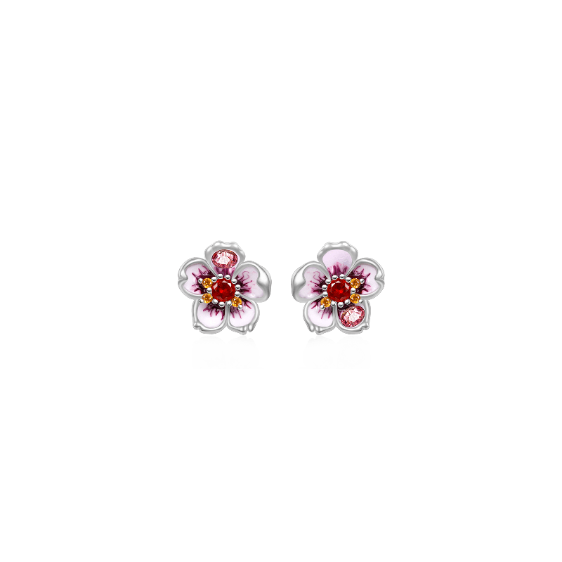 Pendientes Flor de Cerezo Rosa