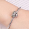 Gnoce "Memoria de Amor" Foto Charm Plata de ley s925 con Piedra Verde de CZ