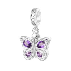 Gnoce Colgante Abrible Mariposa Púrpura