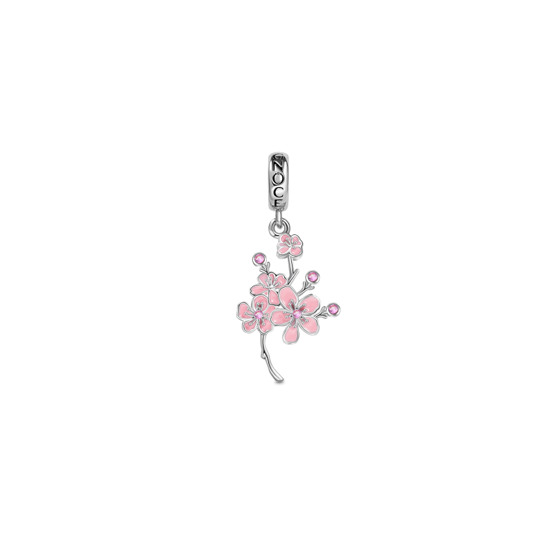 Flor de Cerezo Colgante Plata de Ley