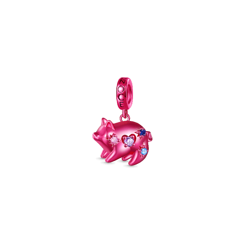 Gnoce Colgante Zodíaco Jabalí Caramelo Rosa